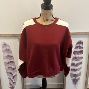 NWOT color block sweatshirt